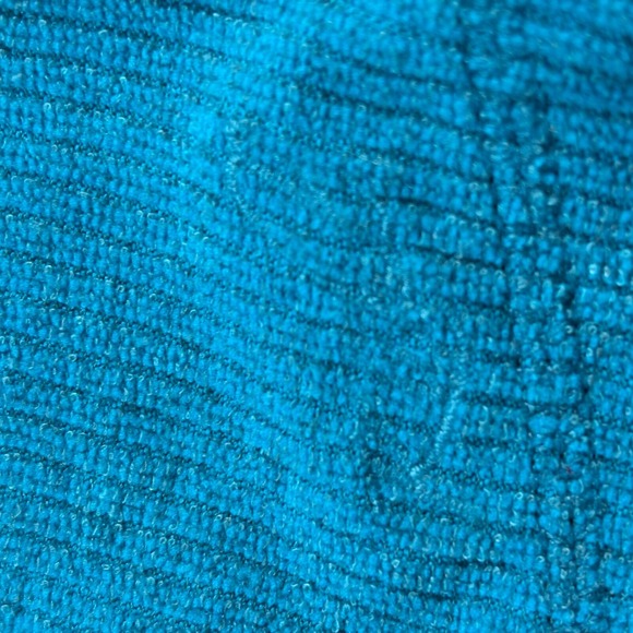 Kuhl Pullover Hoodie Women Size S Teal Ruched Sleeves Ribbed‎ Cowl Neck - Picture 11 of 11